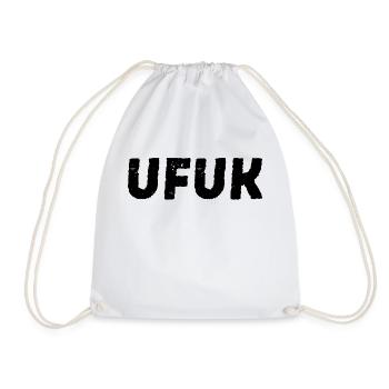 Ufuk Turkish given name - Drawstring Bag - white - Front