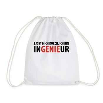 Lasst mich durch, ich bin Ingenieur - Turnbeutel - Weiß - Vorne