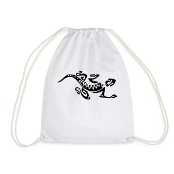 Lezard Gecko - Sac de sport léger - blanc - Devant