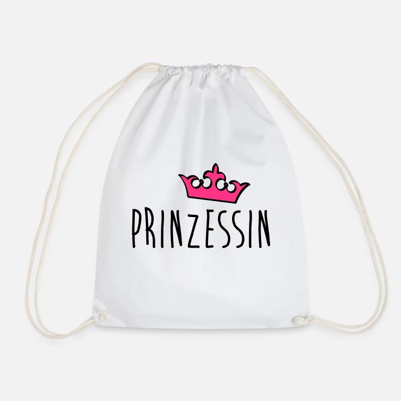 prinzessin - Turnbeutel - Weiß