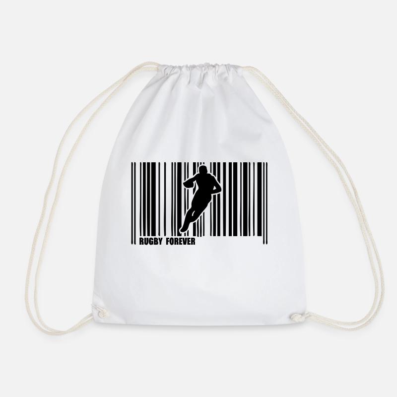 Barcode-Sport Rugby - Turnbeutel - Weiß