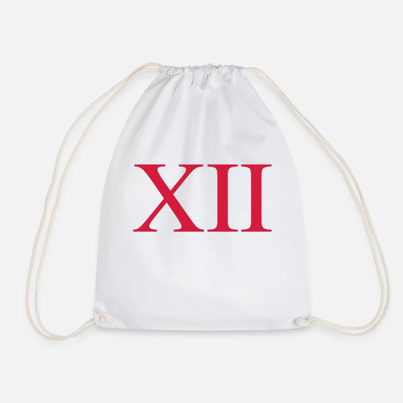12 - Drawstring Bag - white