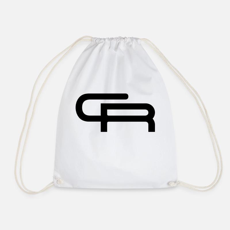 CR Christian Roller Logo - Turnbeutel - Weiß