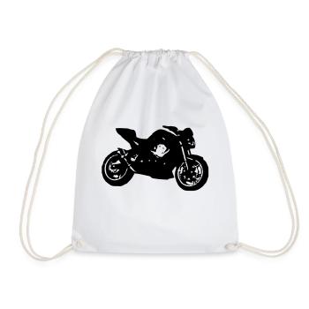 Kawasaki z750 (07) - Turnbeutel - Weiß - Vorne