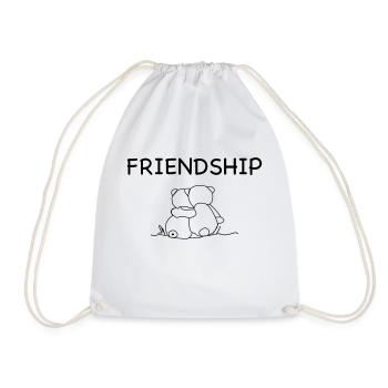 Friendship - Freundschaft - Turnbeutel - Weiß - Vorne
