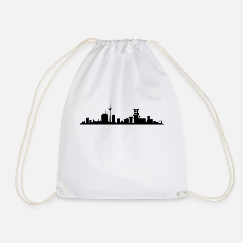 Skyline Essen - Turnbeutel - Weiß