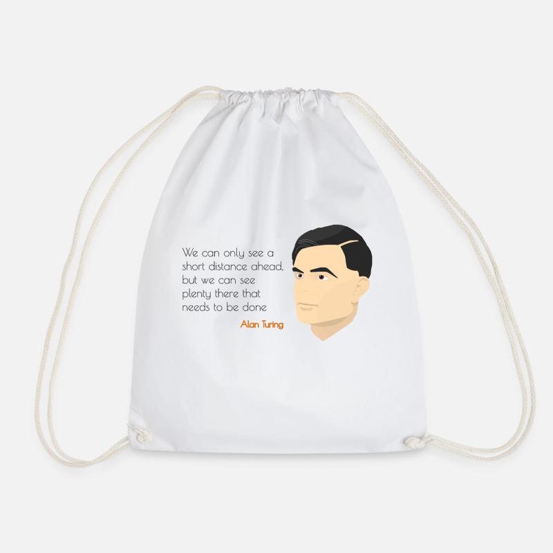 Alan turing - Turnbeutel - Weiß