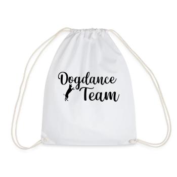 Dog Dancing dog sport - Drawstring Bag - white - Front