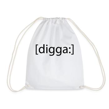 digga - Turnbeutel - Weiß - Vorne