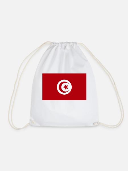 Tunesien Flagge - Turnbeutel - Weiß