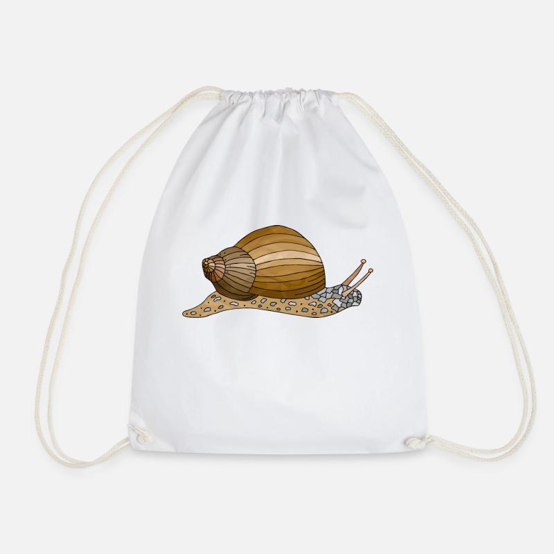 Schnecke - Turnbeutel - Weiß