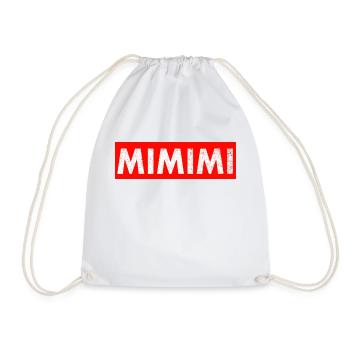 MiMiMi Red Box Logo Funshirt Parody Stateme funny - Turnbeutel - Weiß - Vorne
