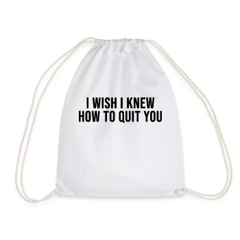 J’aimerais savoir comment te quitter citation de film - Sac de sport léger - blanc - Devant