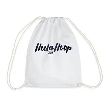 Hula-Hoop Girls - Turnbeutel - Weiß - Vorne