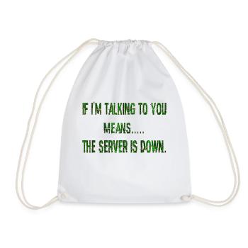 Hacking hacker hacker computer cybersecurity - Drawstring Bag - white - Front
