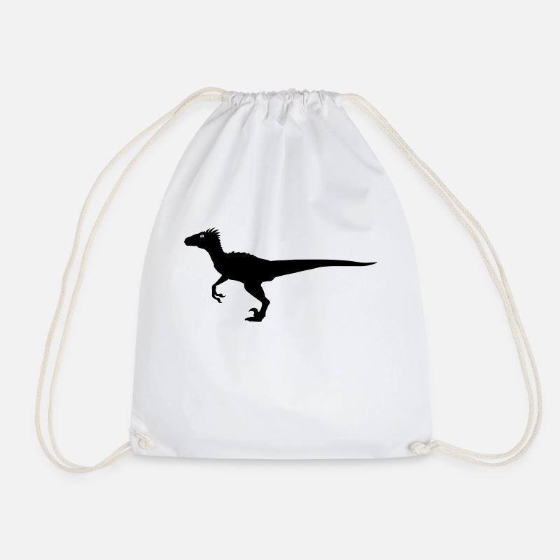 Velociraptor - Turnbeutel - Weiß