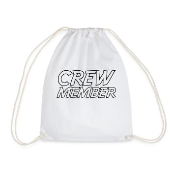 Crew Members - Drawstring Bag - white - Front