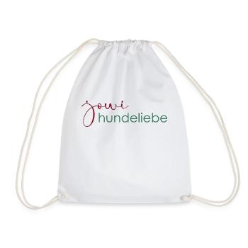 jowi hundeliebe - schrift - Turnbeutel - Weiß - Vorne
