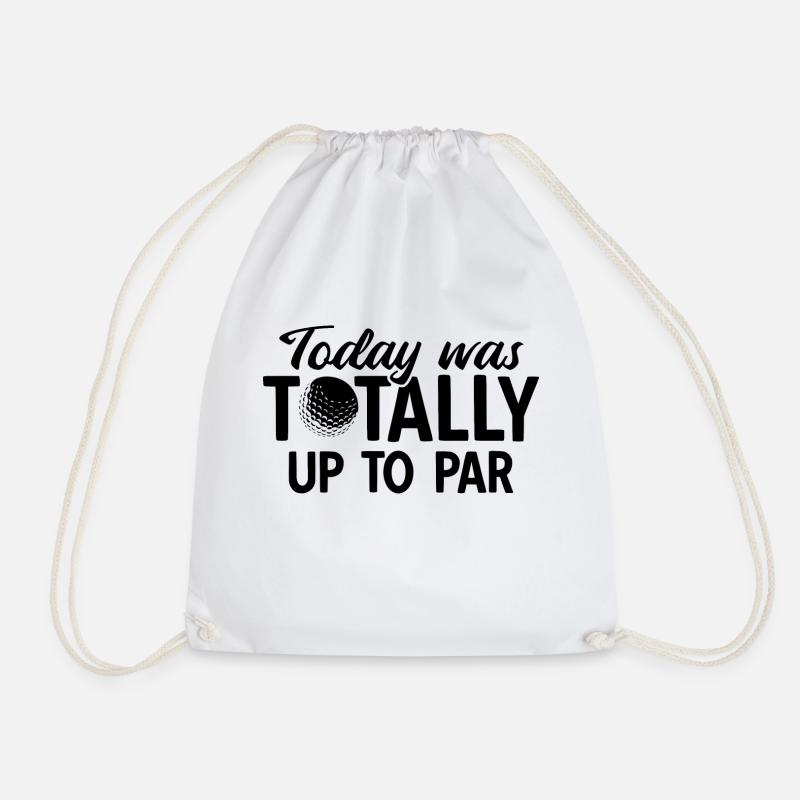Golfplatz zum Golfen Golf - Turnbeutel - Weiß