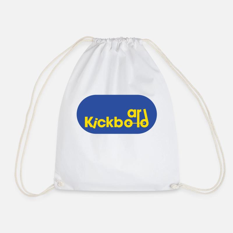 Kickboard Logo - Turnbeutel - Weiß