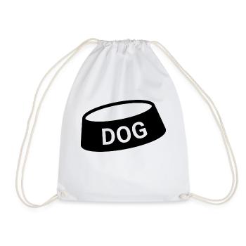 Hund Dog - Drawstring Bag - white - Front