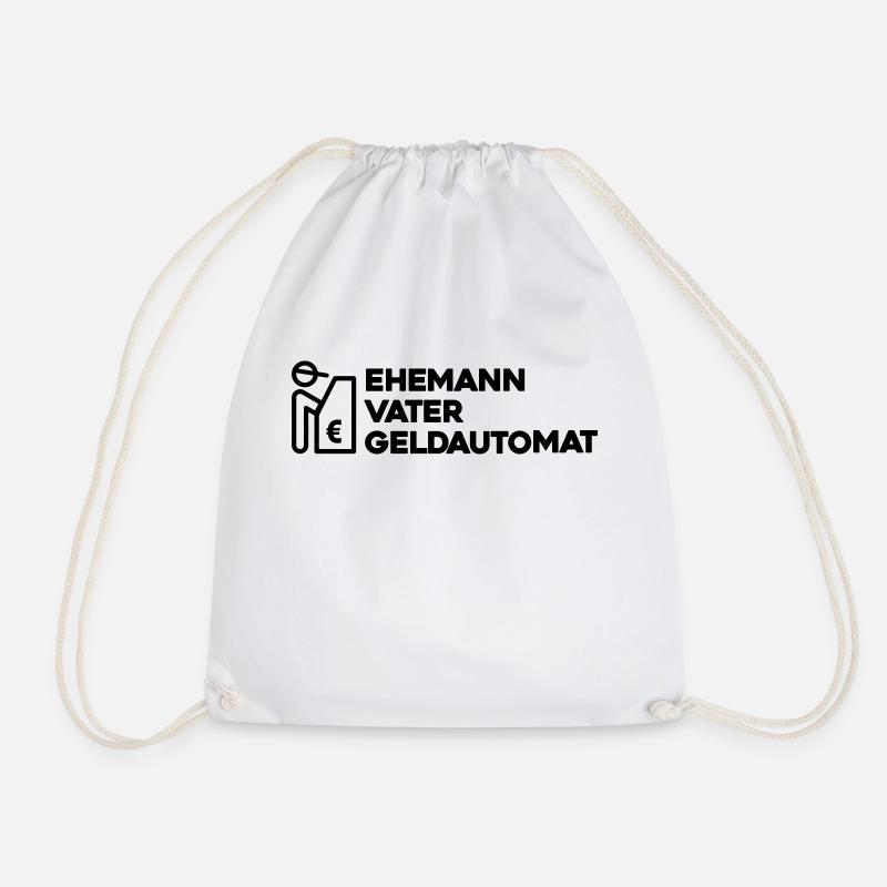 Ehemann Vater Geldautomat - Turnbeutel - Weiß