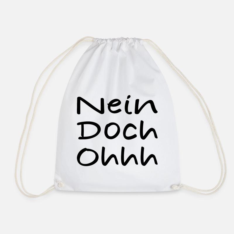 Nein Doch Ohhh - Turnbeutel - Weiß