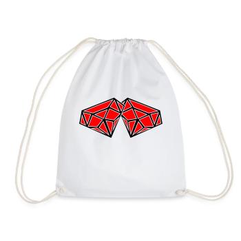 Diamants - Sac de sport léger - blanc - Devant