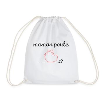 Maman poule - Sac de sport léger - blanc - Devant