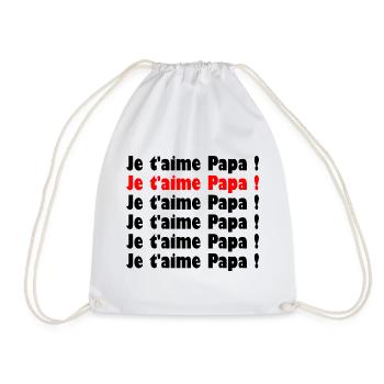BONNE FÊTE PAPA. PAPA. FÊTE DES PÈRES. BONNE FÊTE - Sac de sport léger - blanc - Devant