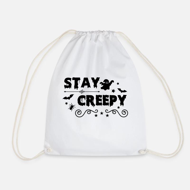 stay creepy 01 - Turnbeutel - Weiß