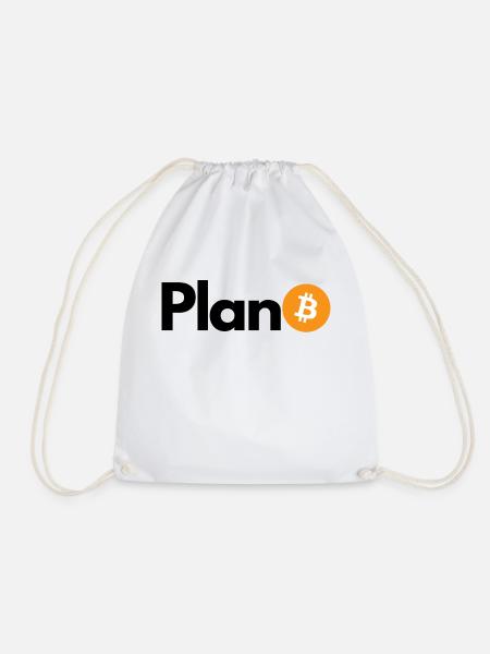 Krypto Plan BITCOIN 1 BTC - Turnbeutel - Weiß