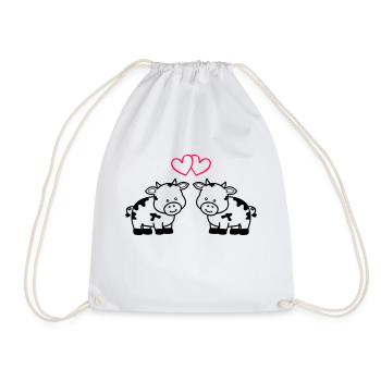 cows in love - Turnbeutel - Weiß - Vorne