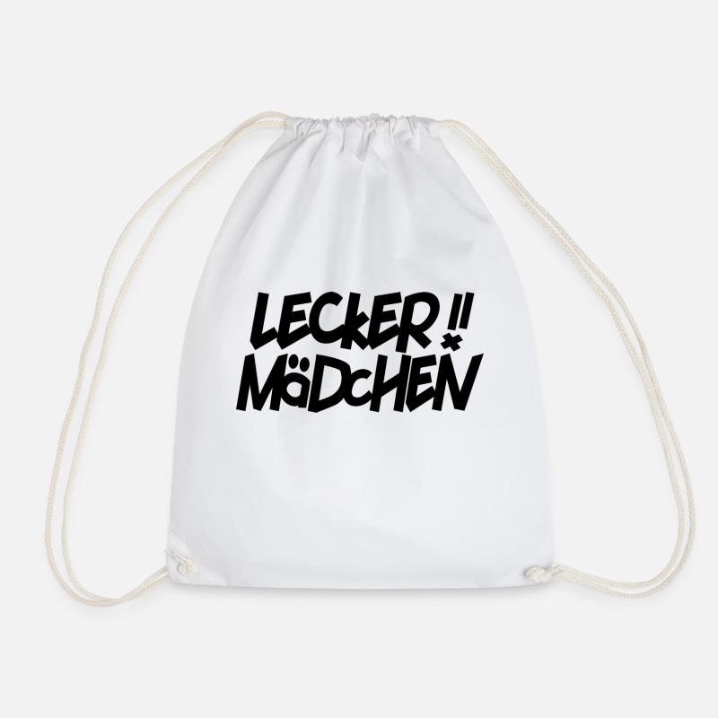 Lecker Mädchen, auf Kölnisch, modern - Turnbeutel - Weiß