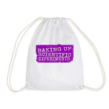 Baking Tips Scientific Discoveries Cool - Drawstring Bag - white - Front