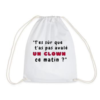 T-shirt Le chat clown - Sac de sport léger - blanc - Devant