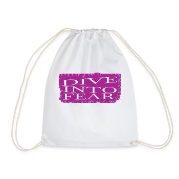 funny sayings birthday present happy - Drawstring Bag - white - Front