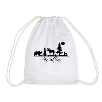 Suède Suède Viking Nordique Scandinavie Solstice d’été - Sac de sport léger - blanc - Devant