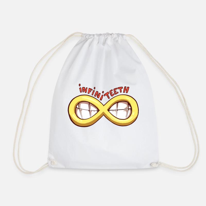 InfiniTeeth - Drawstring Bag - white