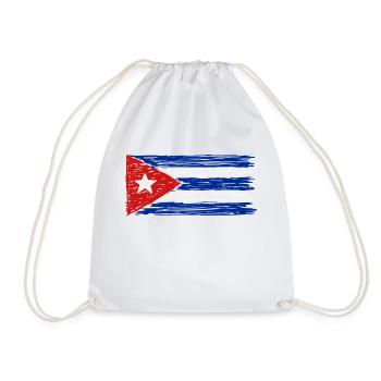 Drapeau de Cuba - Sac de sport léger - blanc - Devant