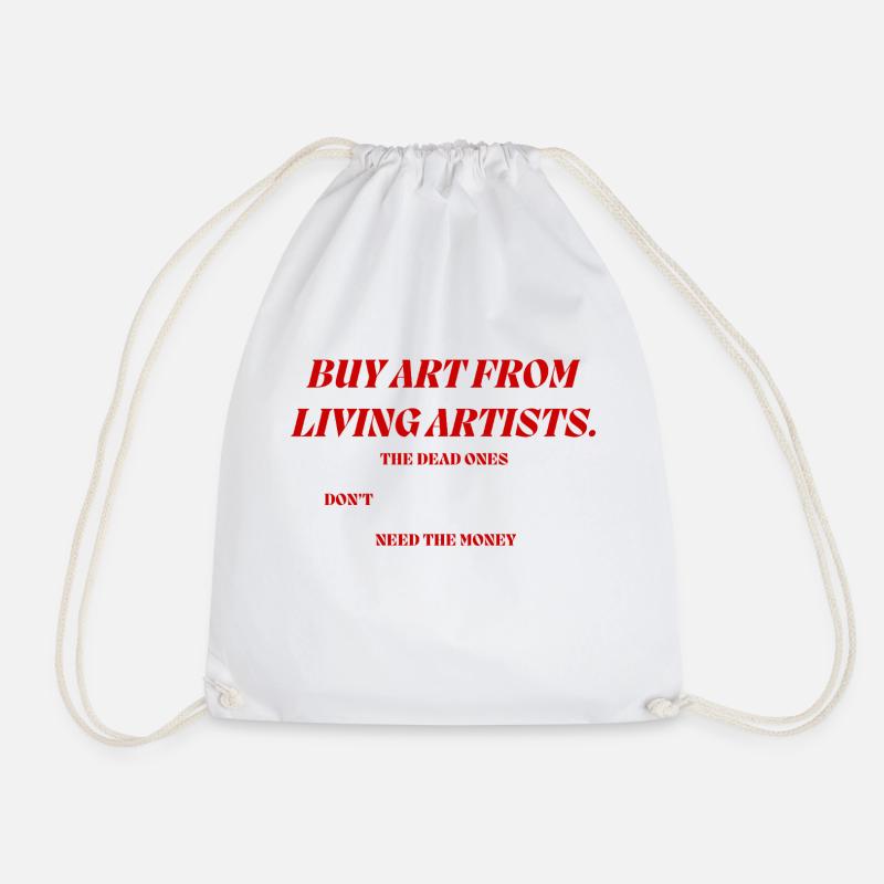 Byella's design art - Drawstring Bag - white