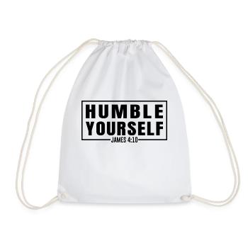 Humble Yourself - Turnbeutel - Weiß - Vorne