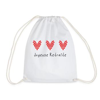 RETRAITE. RETRAITE. RETRAITEE. RETRAITE - Sac de sport léger - blanc - Devant