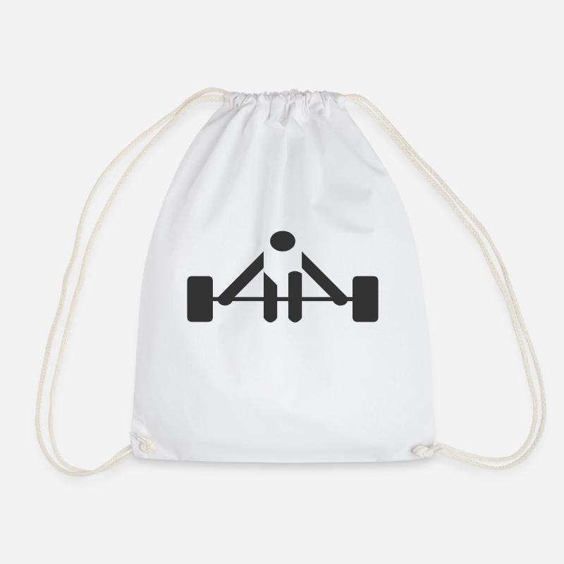 _weight_01 - Drawstring Bag - white