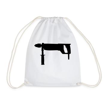 Drill - Drawstring Bag - white - Front