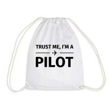 Trust me I'm an Pilot - Sac de sport léger - blanc - Devant