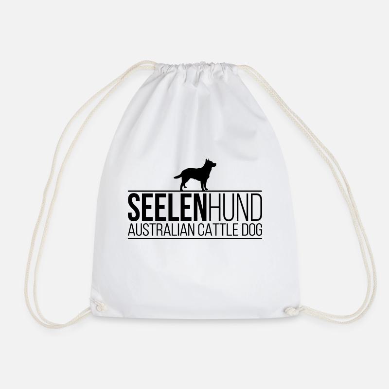 SEELENHUND Australian Cattle Dog Hunde Wilsigns - Turnbeutel - Weiß