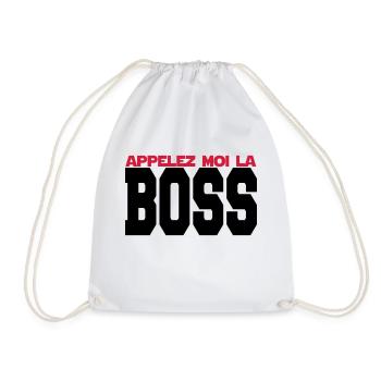 appelez moi la boss - Sac de sport léger - blanc - Devant