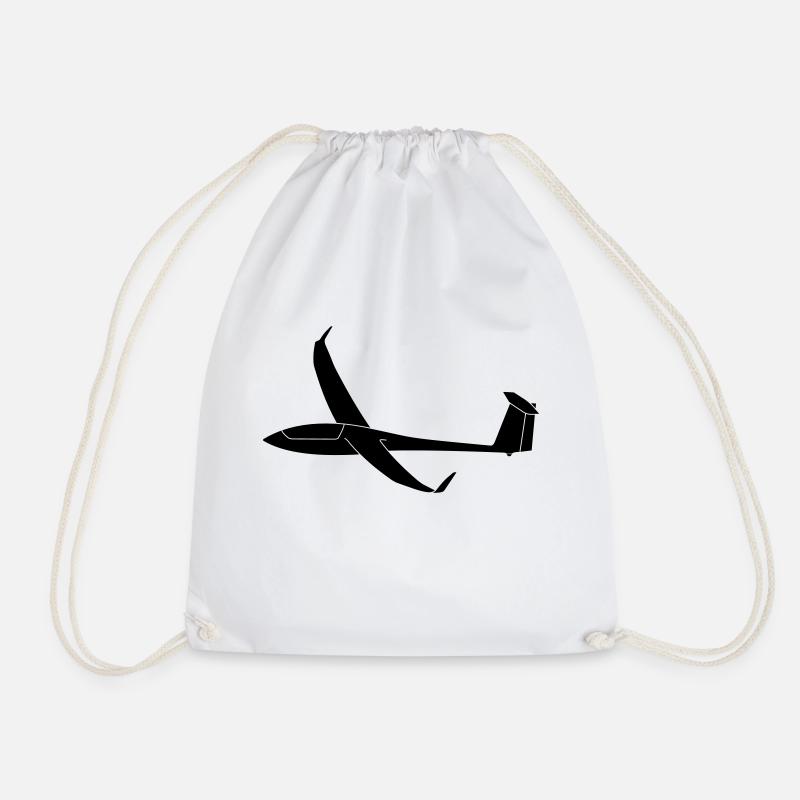 Segelflugzeug Geschenk Ventus - Turnbeutel - Weiß