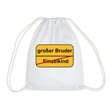 großer Bruder - Turnbeutel - Weiß - Vorne